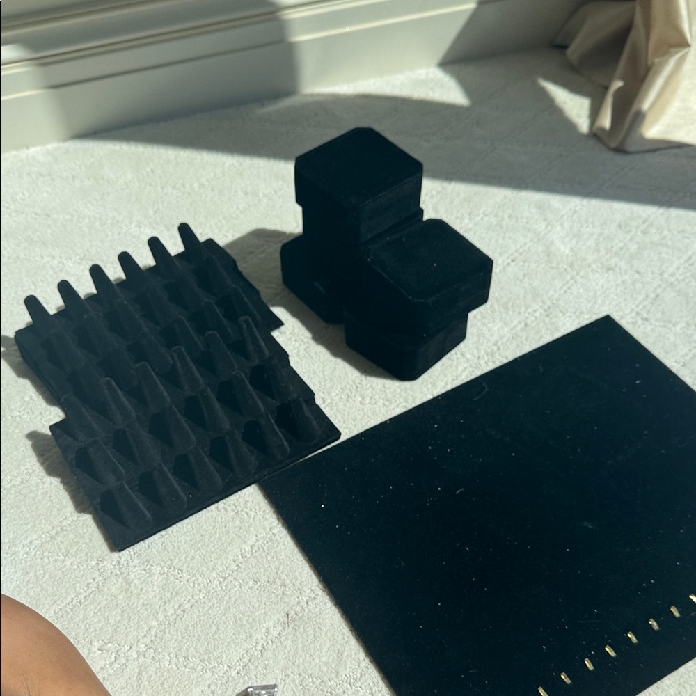 Black Jewelry Display Set
